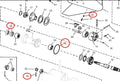 Lower Gearcase Seal with O-ring Kit 0310600 0765593 for OMC Cobra (1990–1998)