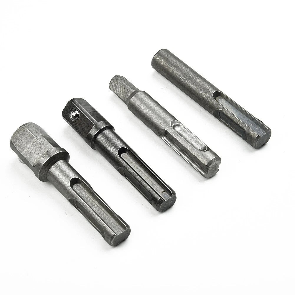 Set of 4 Bit Chuck Driver Socket Hammer Drill Adapter for