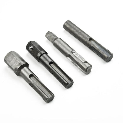 Set of 4 Bit Chuck Driver Socket Hammer Drill Adapter for