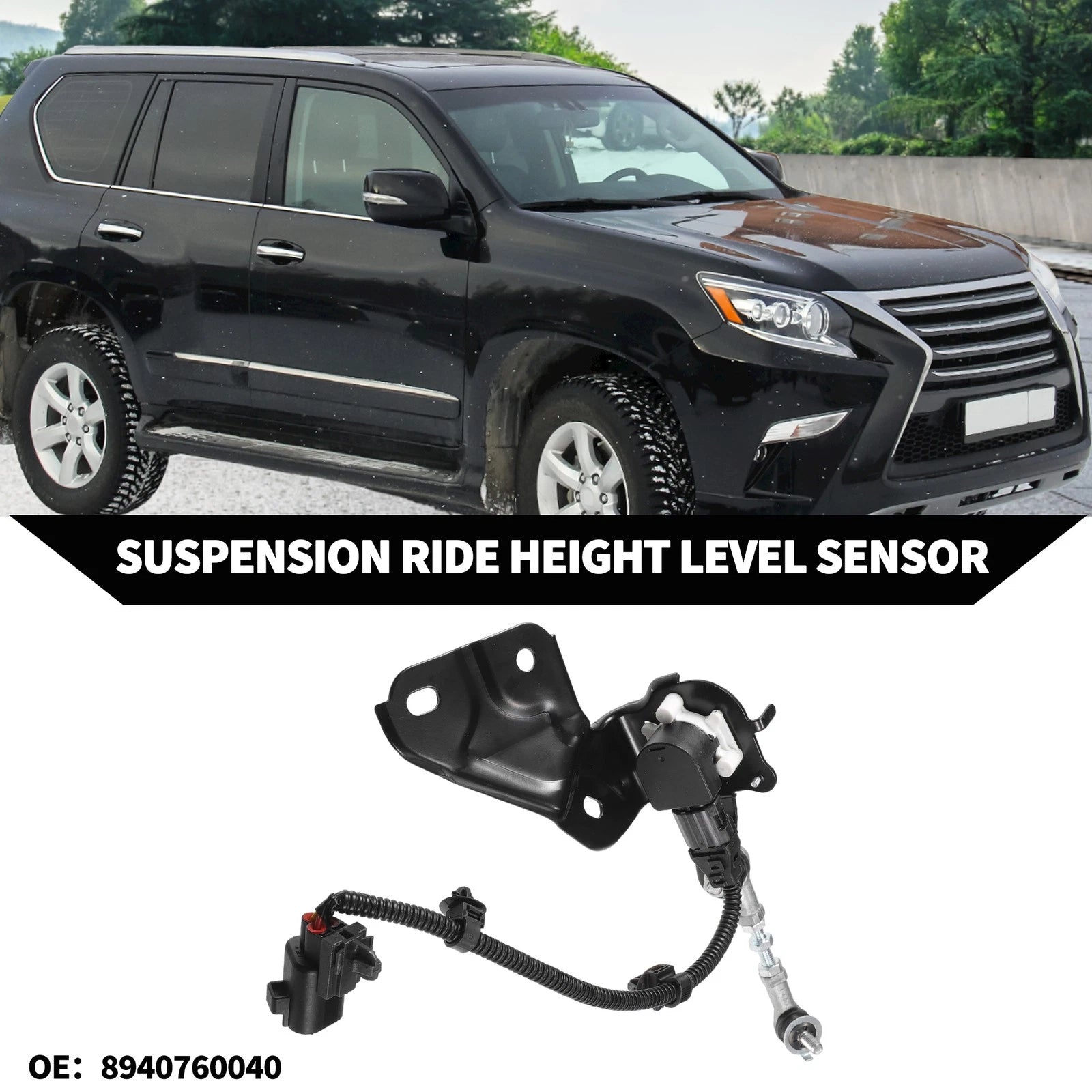 Ride Height Level Sensor Rear Right Replacement for Lexus GX460 (2010–2019)
