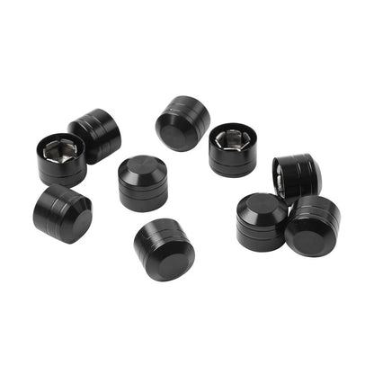 10X Engine Cover Bolts Screw Caps CNC Black for Harley Touring Electra Glide Dyna