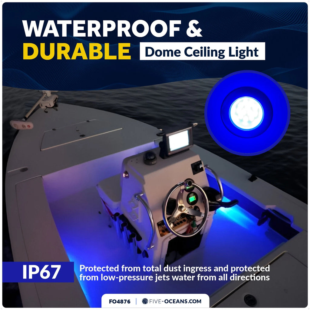 RGBW LED Interior Dome Ceiling Light for Five Oceans (12V) - FO4876