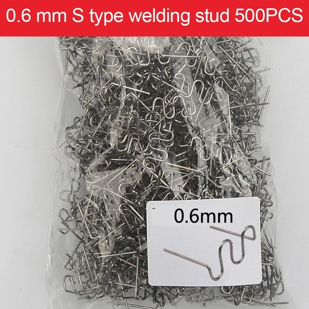 500PCS Hot Staples Stainless Steel Tools for Workshop (0.6/0.8mm)