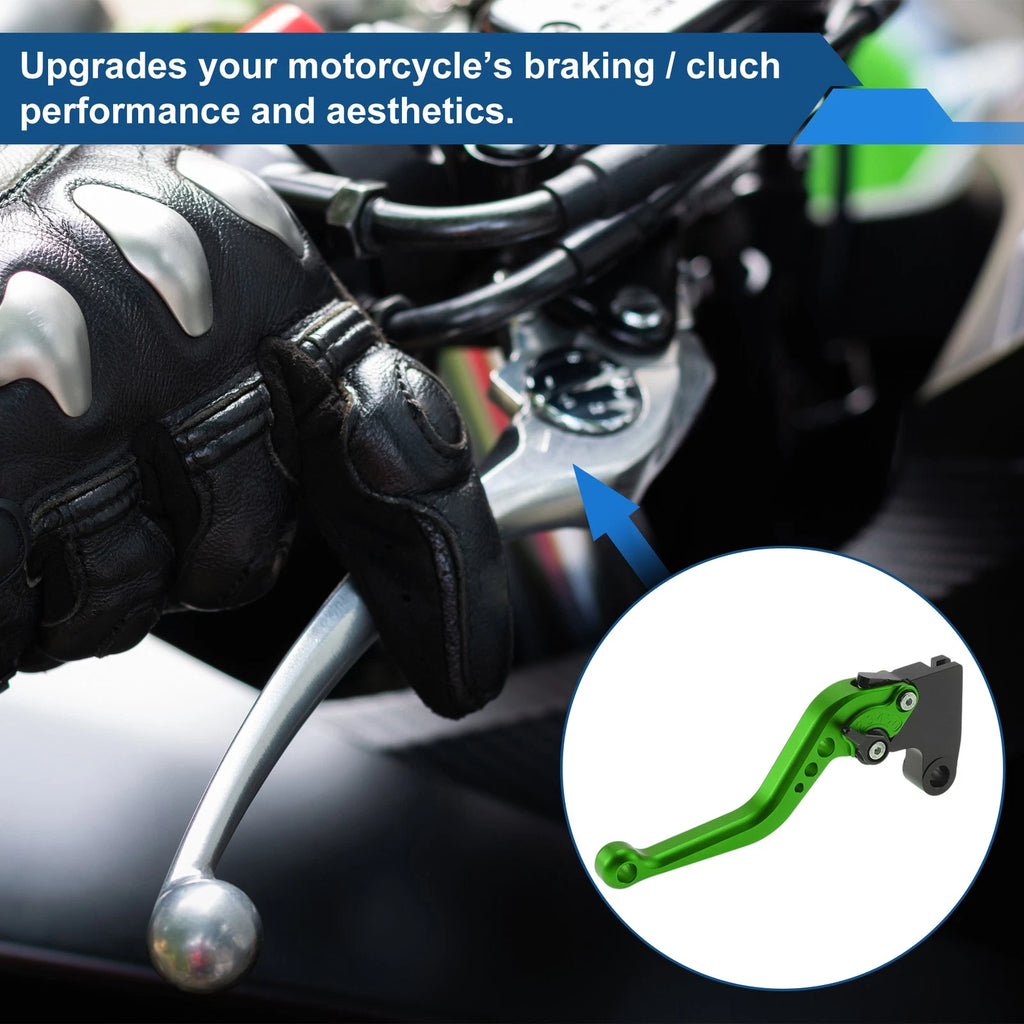 Adjustable Short Brake Clutch Levers for Triumph Trident 660 (2021–2024) Solid Green