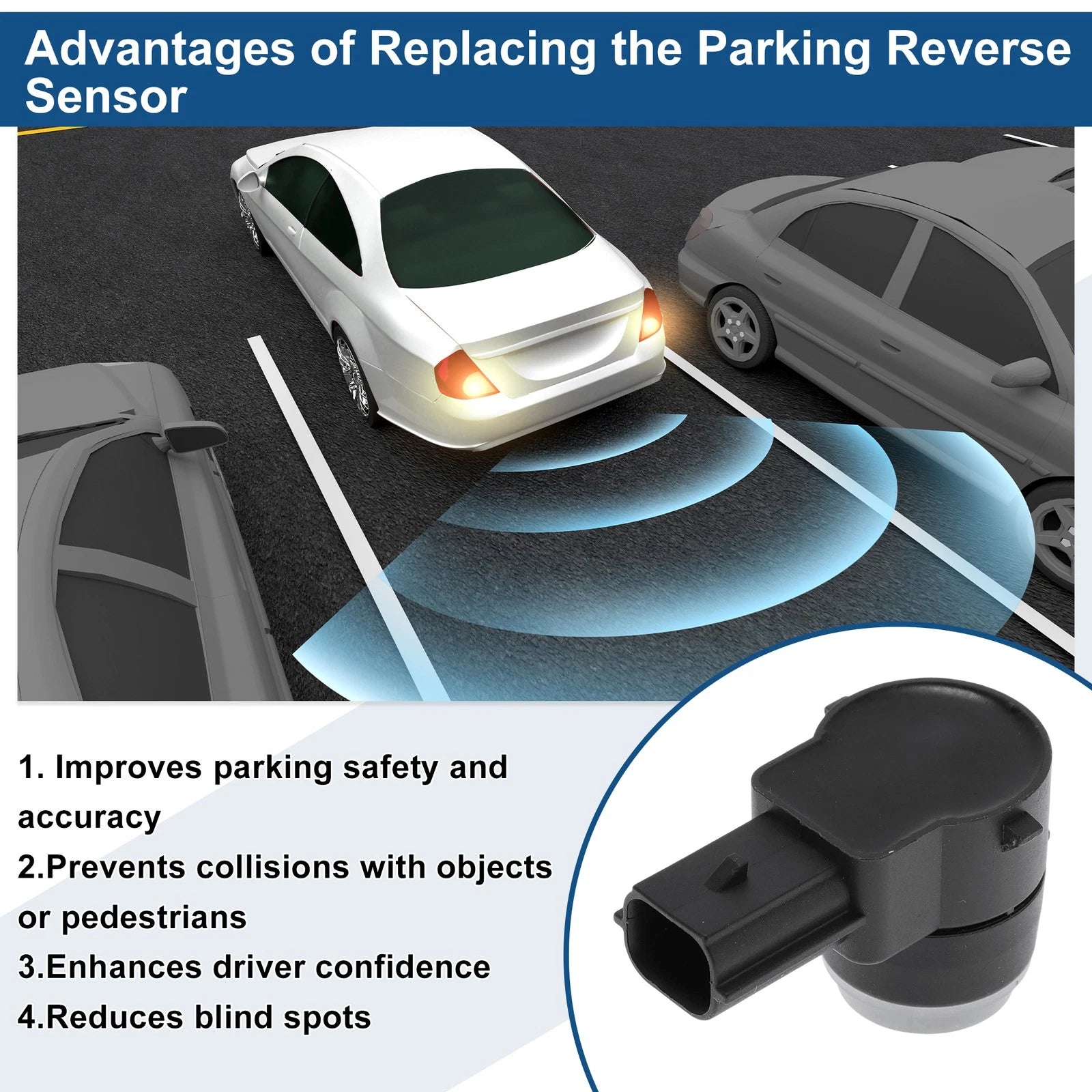 Reverse Backup Parking Sensor for Chevrolet Cruze (2009–2016) No.13242365
