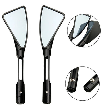 2X Rearview Side Mirrors for Kawasaki Ninja ZX6R (2009–2011) Black