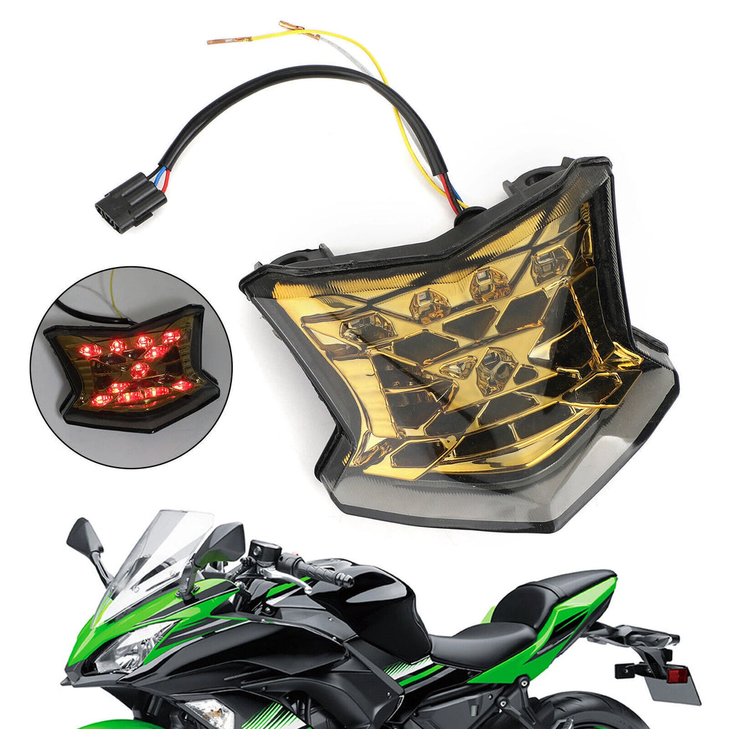 LED Brake Turn Signals Taillight for Kawasaki Z650 Ninja 650 Z900 (2017–2024)