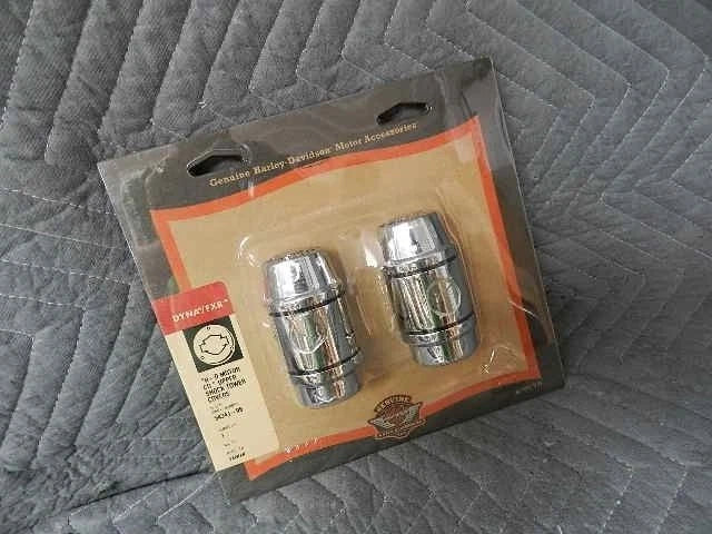 Chrome Upper Shock Tower Covers for Harley-Davidson Dyna (1991–1999) 54341-96