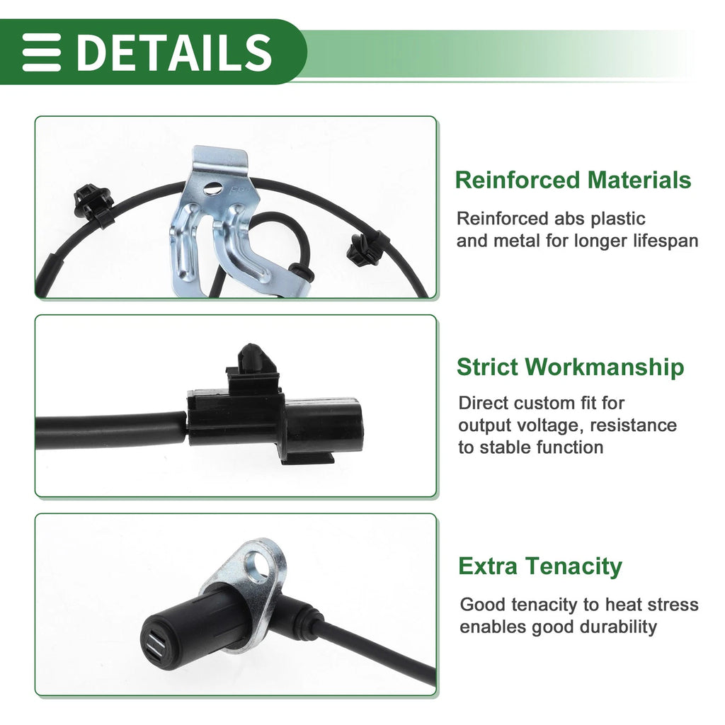 ABS Wheel Speed Sensor Kit Replacement for Mitsubishi Galant (2004–2012)