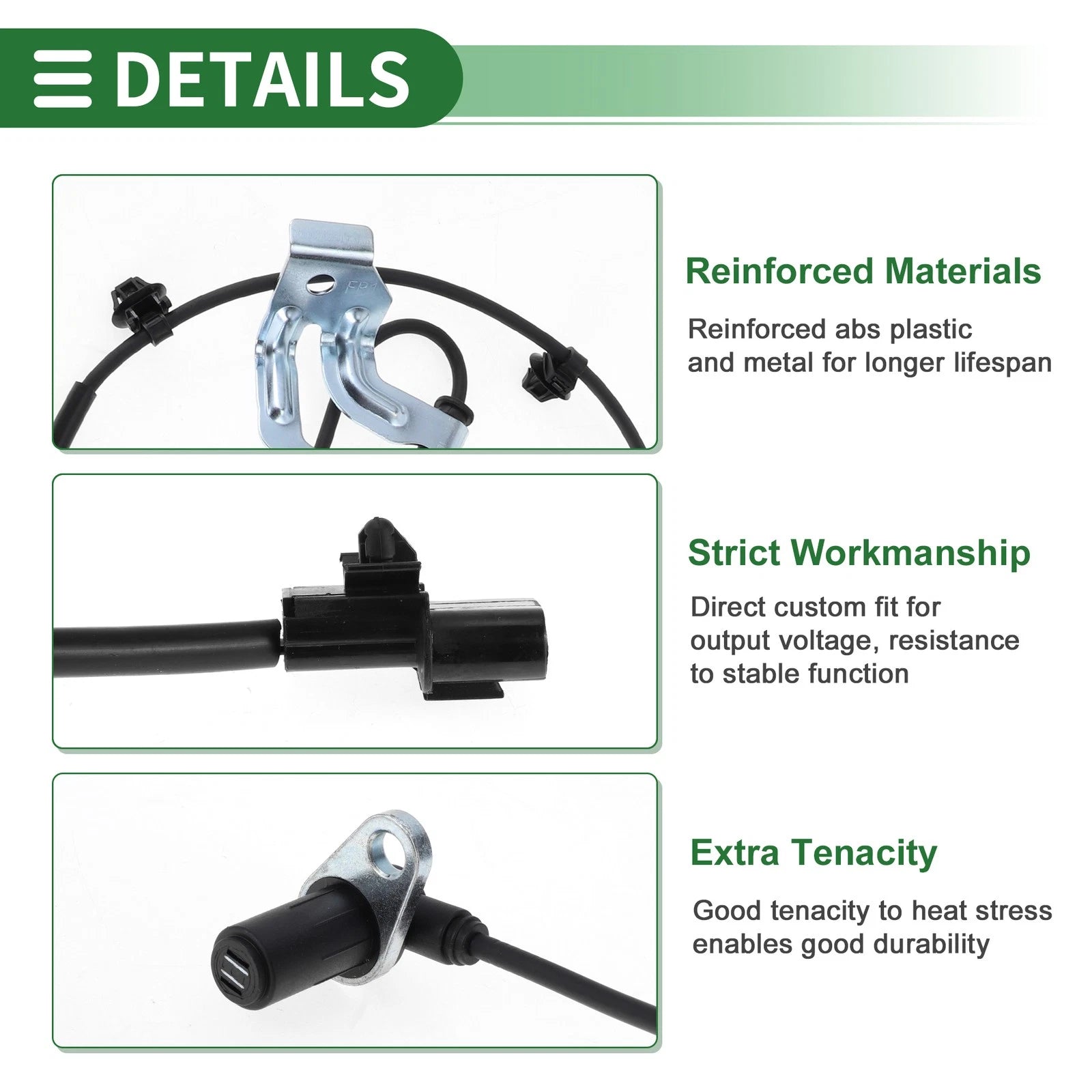 ABS Wheel Speed Sensor Kit Replacement for Mitsubishi Galant (2004–2012)
