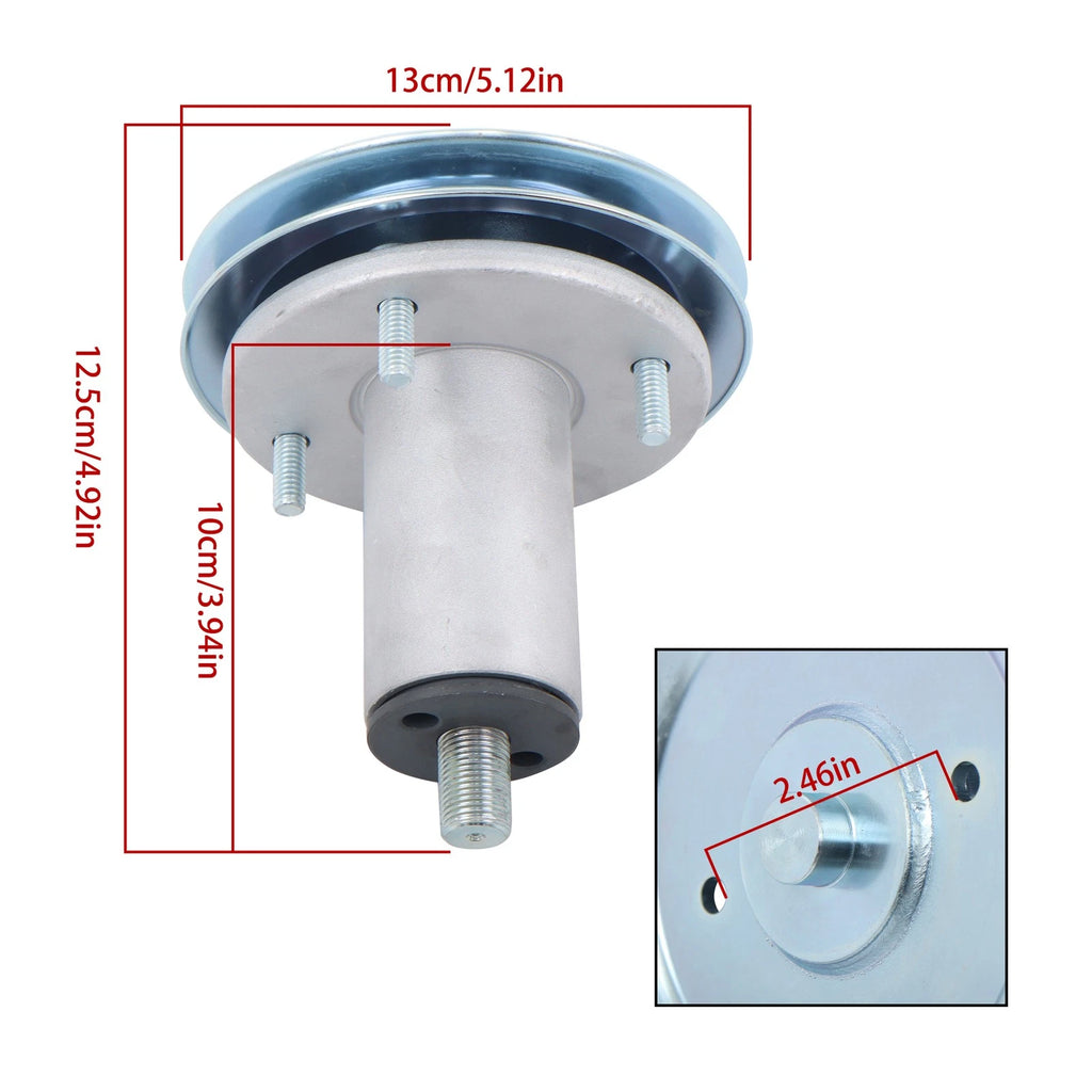 Mower Deck Spindle Assembly w/Pulley for Gravely Ariens (51537200, 51528000)