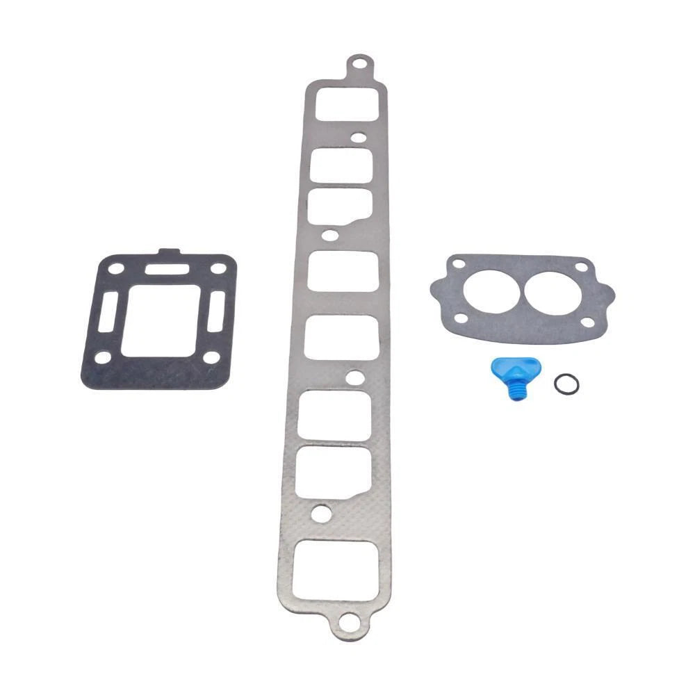 Exhaust Manifold Gasket and Drain Plug Kit for Mercruiser 140 (Inline 4)