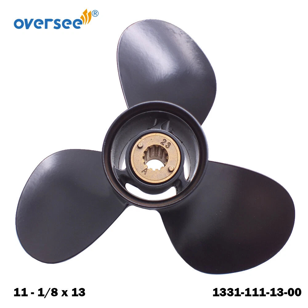 11 1/8x13 Aluminum Propeller for Mercury 40HP Outboard (1331-111-13-0, 48-855860A)