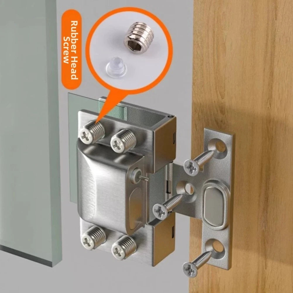 Glass Door Hinge Hydraulic Buffer for (No Punching Required)