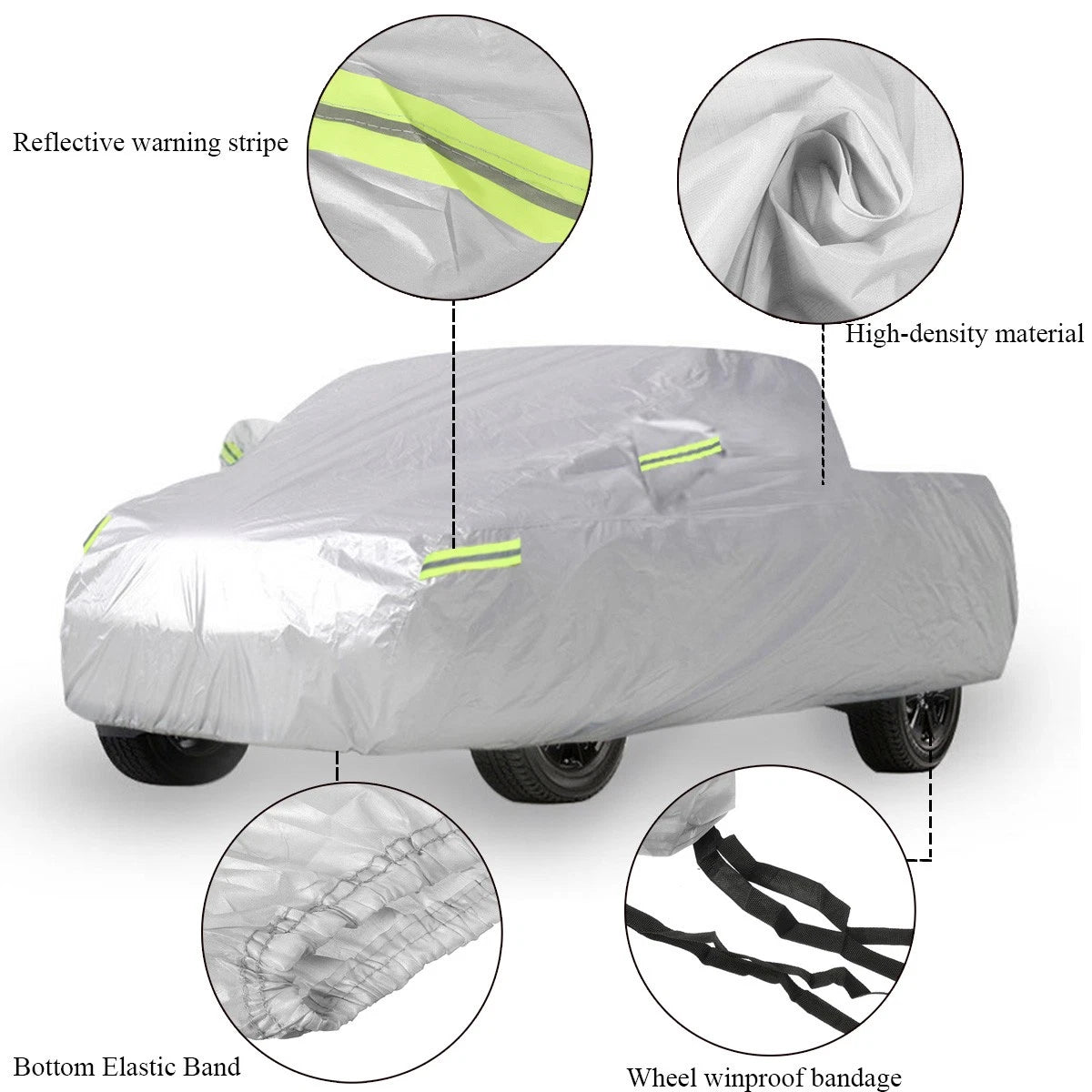 Car Cover for Chevrolet Silverado 1500 (2019–2023) Waterproof UV Dust