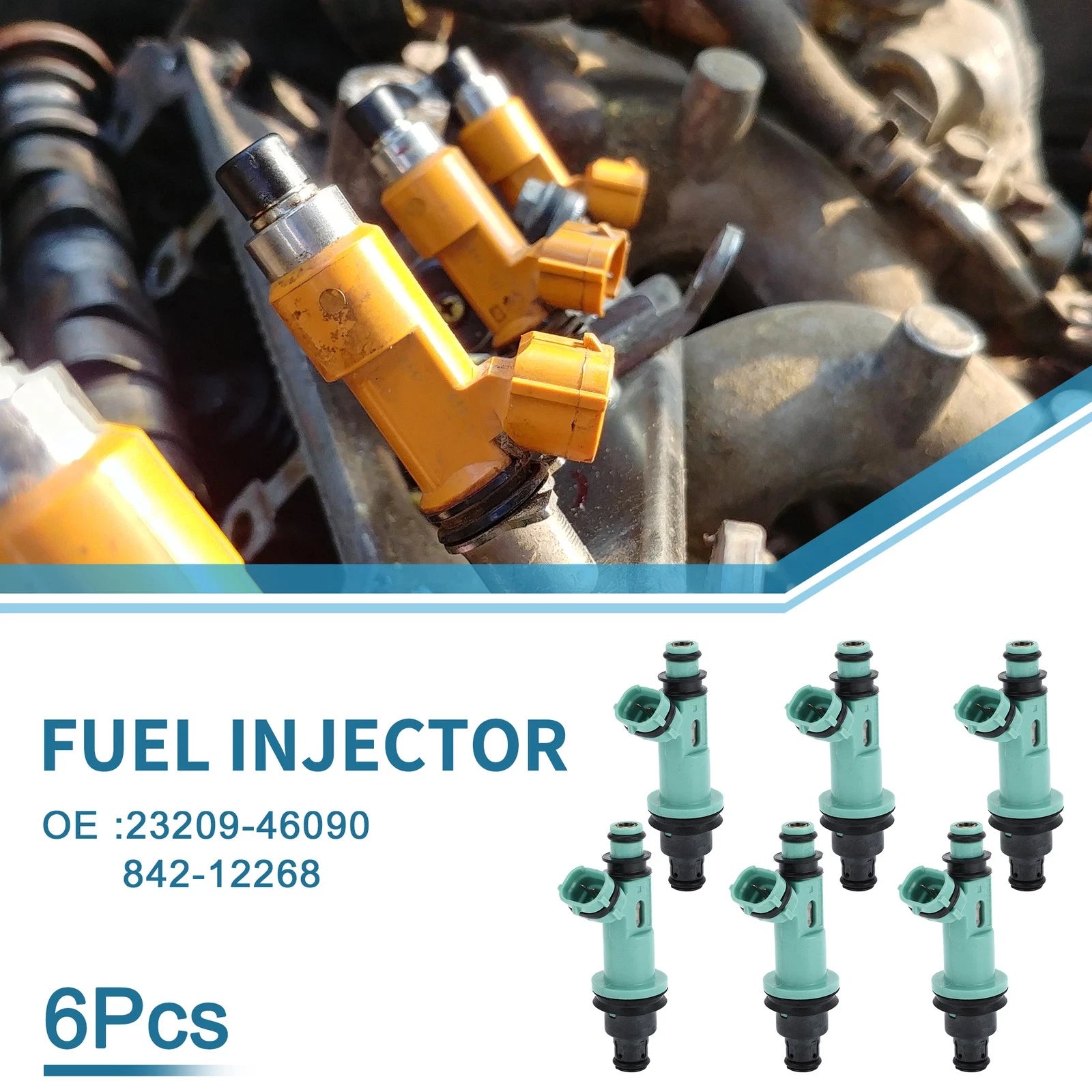 Fuel Injector Replacement for Lexus GS300 Base Sedan (1998–2005) 6 Pack
