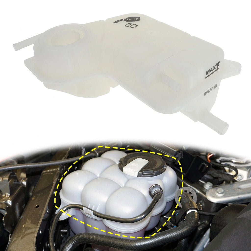 Coolant Radiator Reservoir Tank with Sensor for Audi A4 A5 (2009–2019)