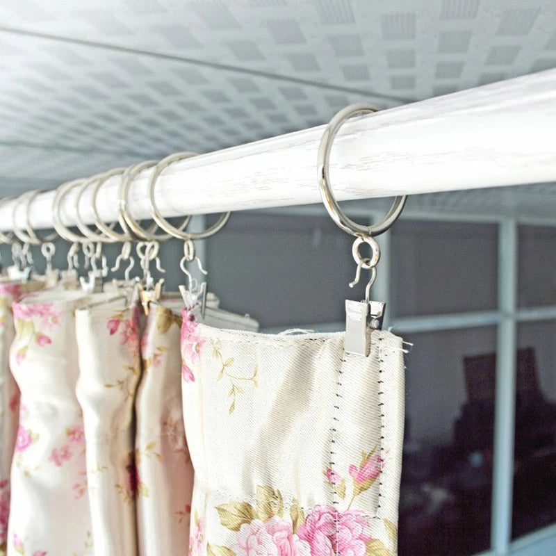 20Pcs Metal Hanging Hook Clips for Drapery Curtains