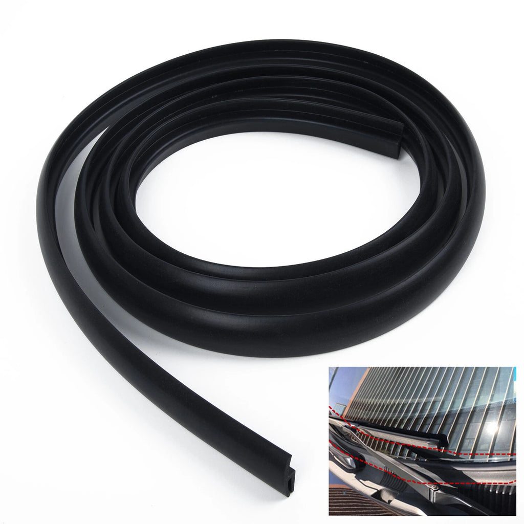 Black Rubber Sealing Strip for Car Front Windshield Panel Trim (1.7m)