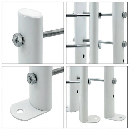 Sturdy Steel Radiator Floor Stand with 4 Tubes for Home Use (45cm)