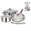 7 Pc Stainless Steel Nesting Cookware for Induction (Magma A10-362-Ind)