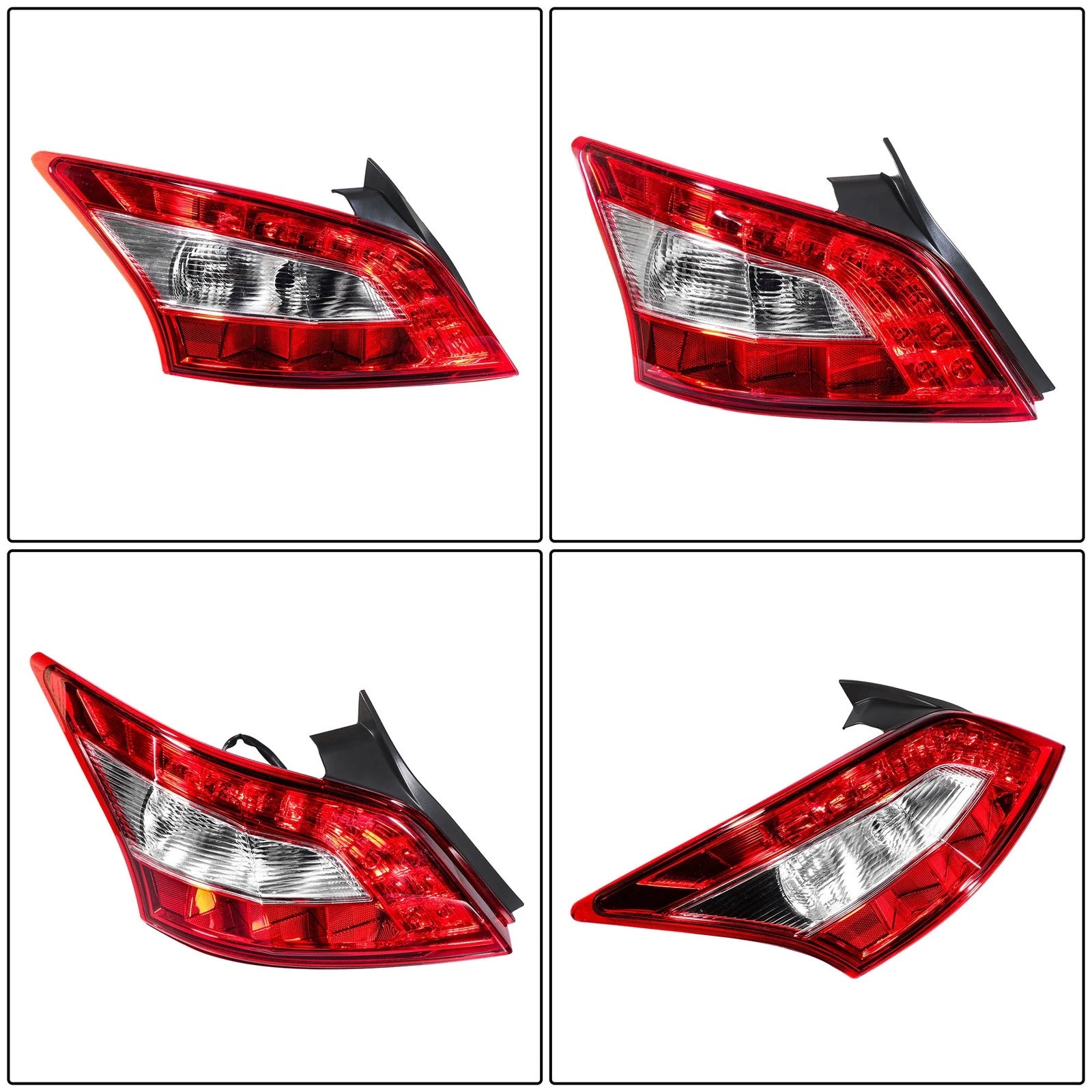 Tail Light Assembly for Nissan Maxima (2009–2011) Halogen Chrome Left Rear