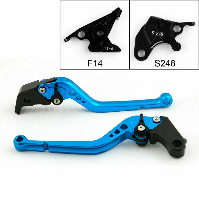 Long Brake Clutch Levers for Suzuki GSXR600 GSX-R750 TL1000S GSR750 SFV650 (2006–2023)