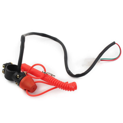 Engine Kill Switch Safety Tether Lanyard for Motorcycle ATV Quad Bike