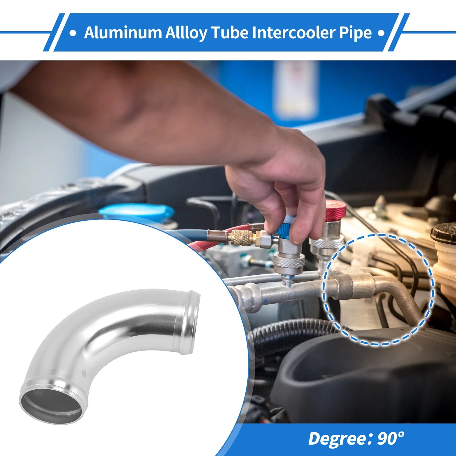 2.01" OD 90° Intercooler Pipe for