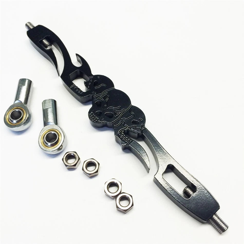Black Skull Shift Linkage for Harley Davidson Softail FXDWG Dyna (2000–2017)