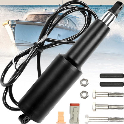 Boat Trim Tab Actuator with 225 Inch Str and 516 Inch Hardware Kit