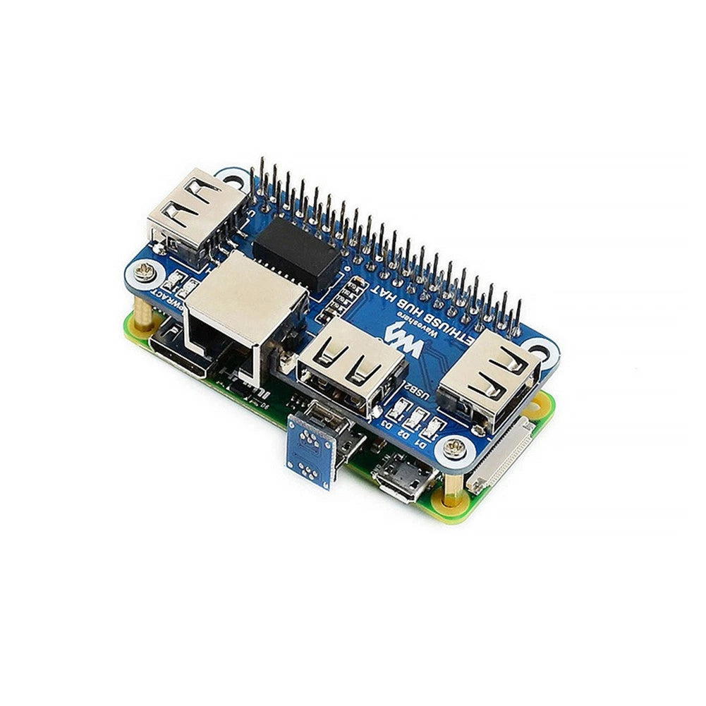 3X USB 2.0 Ethernet to RJ45 Hub Extension Board for Raspberry Pi Zero