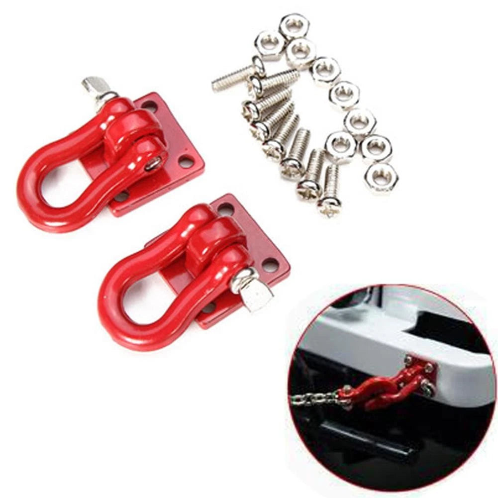 2X Trailer Hook Shackles Buckle for WPL B14 B24 C14 (Upgrade)