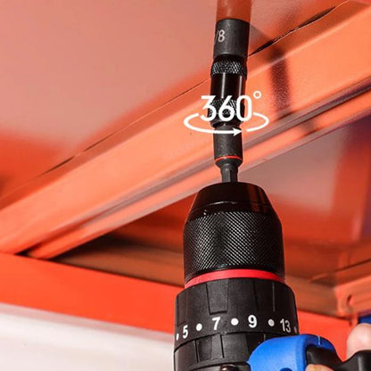 5/16 Inch Hex Magnetic Screwdriver Extension Rod Swivel Drill Bit Holder