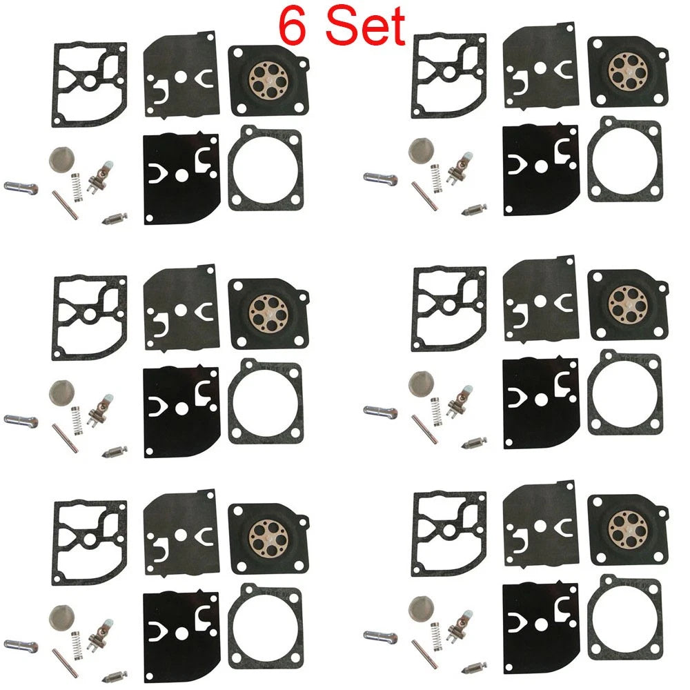 6X Carburetor Kit Rebuild Gasket for Poulan Weedeater McCulloch ZAMA RB-39