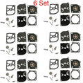 6X Carburetor Kit Rebuild Gasket for Poulan Weedeater McCulloch ZAMA RB-39
