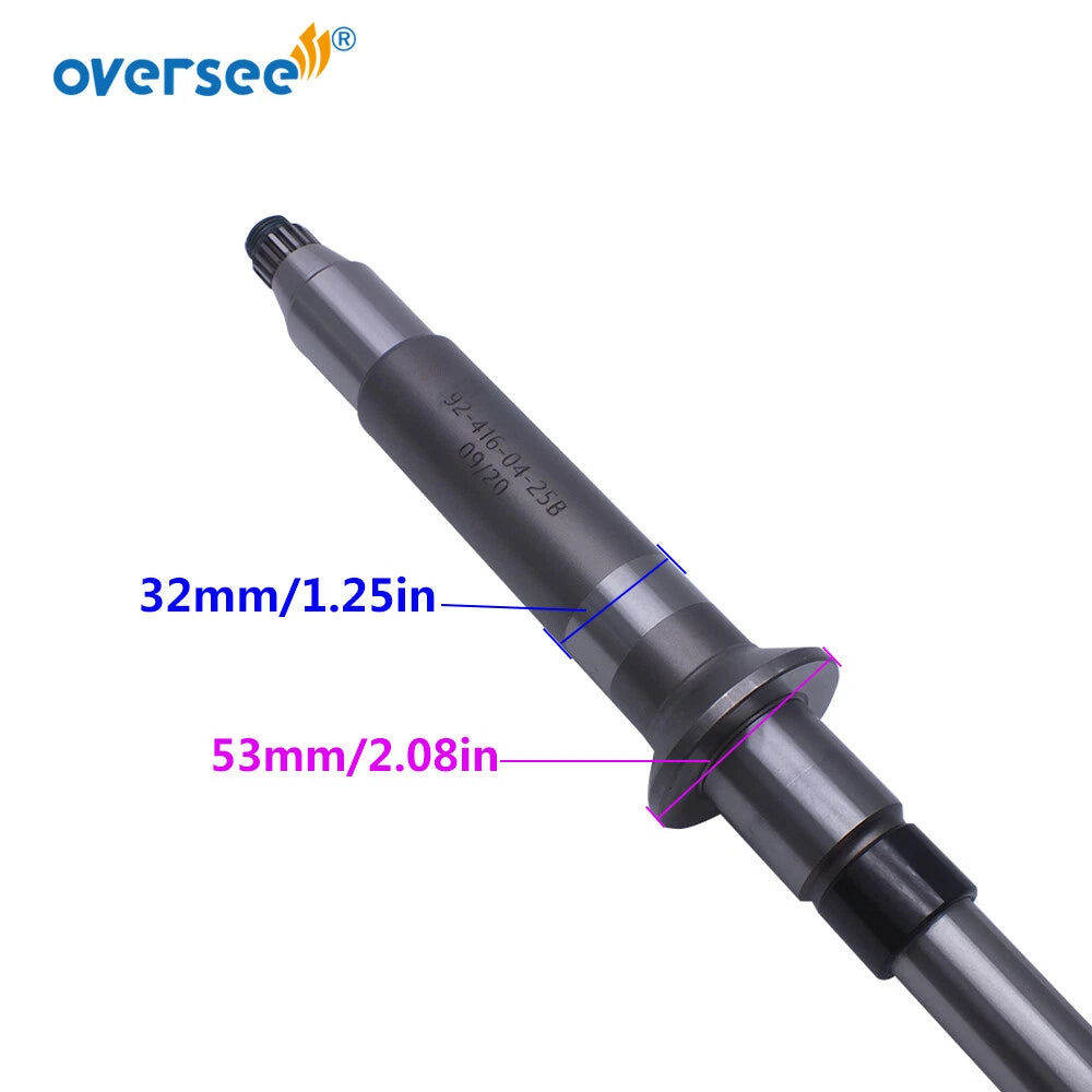 Long Driver Shaft for Yamaha Outboard F150HP (2000–2023) 63P-45501-00