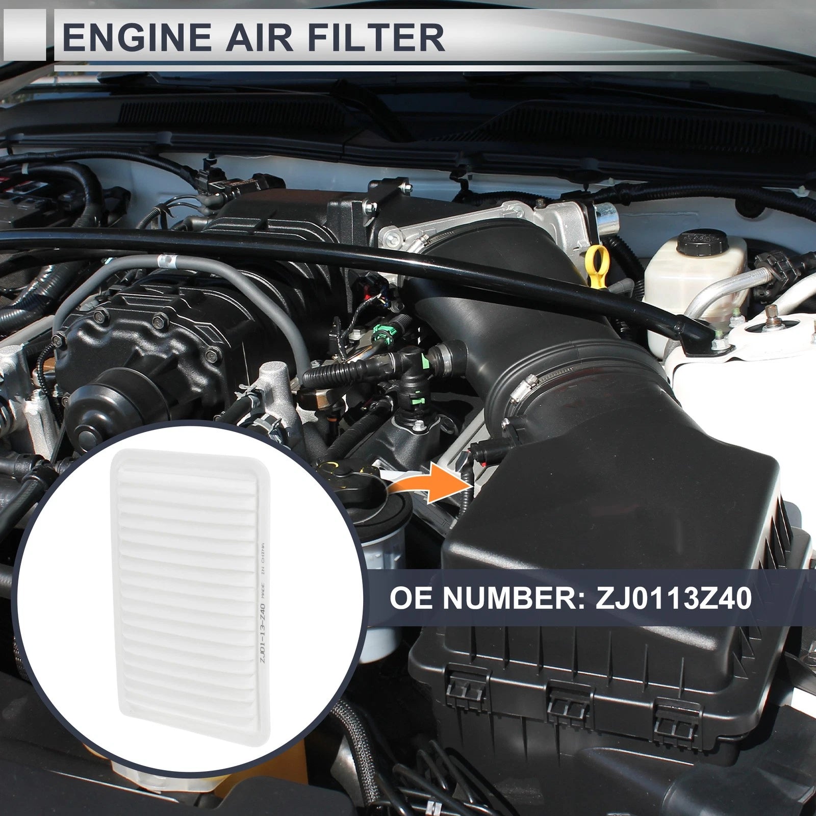 Engine Air Filter Replacement for Mazda 2 Sport (2011–2014)