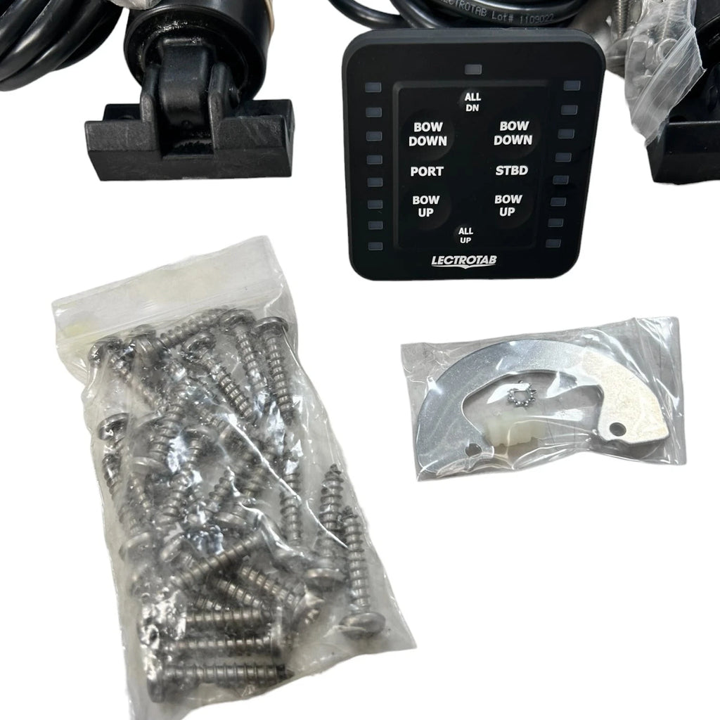 Lectrotab Marine Actuators for (23' Cables, 4x12'' SS Trim Tabs)