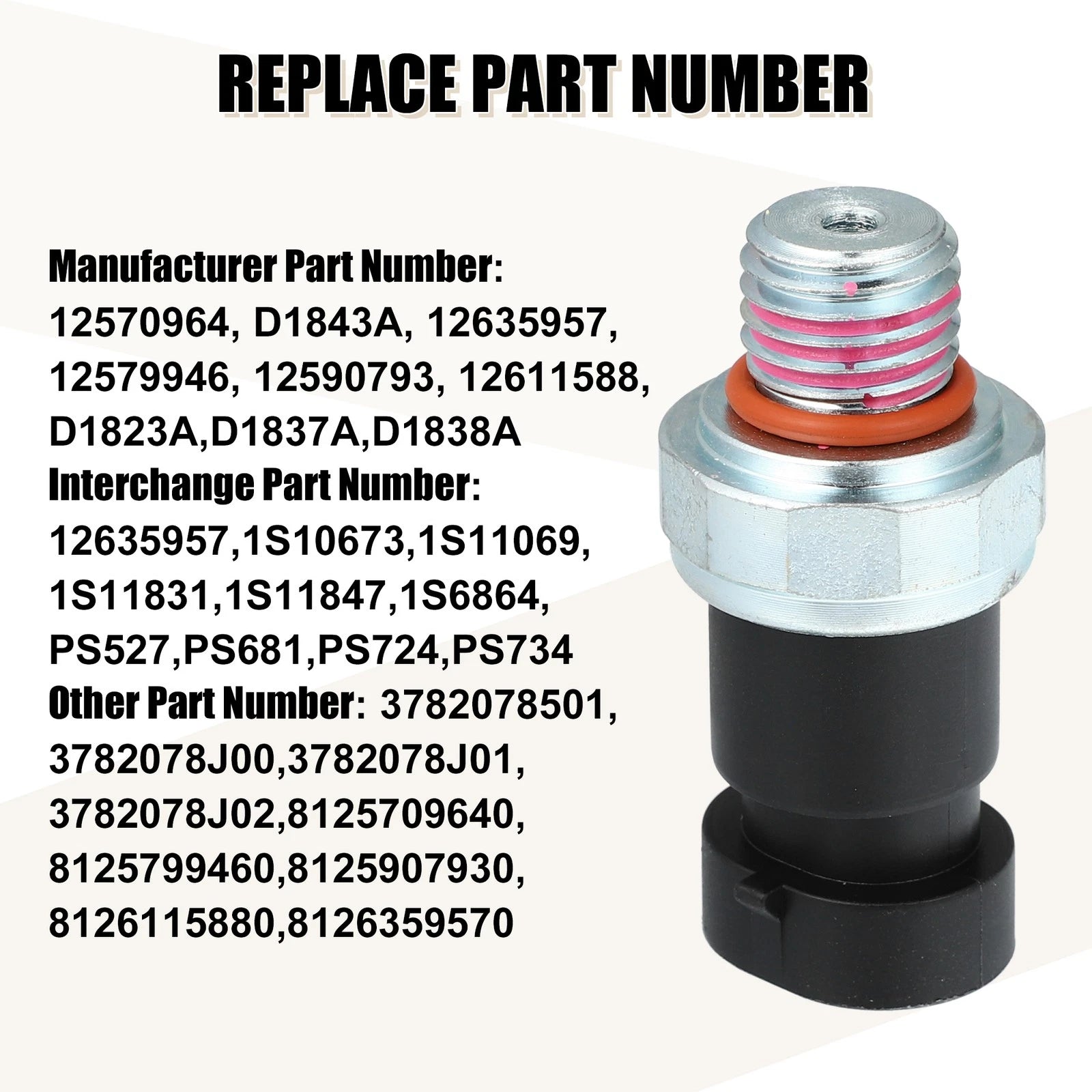 Engine Oil Pressure Sensor Replacement for Buick Chevrolet Cadillac (1996–2016)