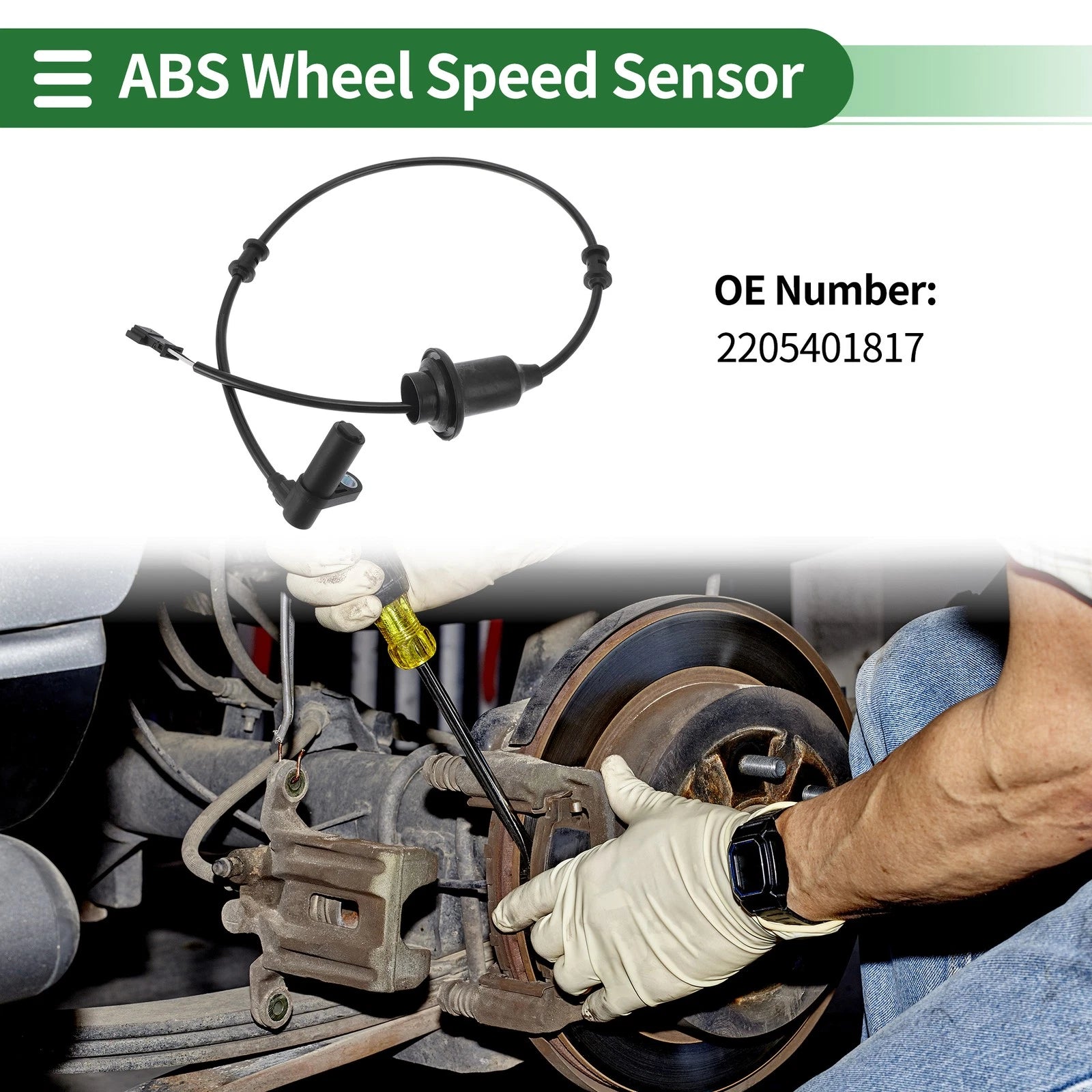 ABS Wheel Speed Sensor Replacement for Mercedes-Benz CL500 Right Rear (2002–2006)