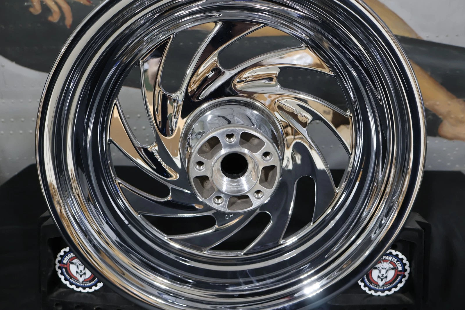OEM Chrome Typhoon Rear Wheel for Harley-Davidson Softail FX (2008–2017)