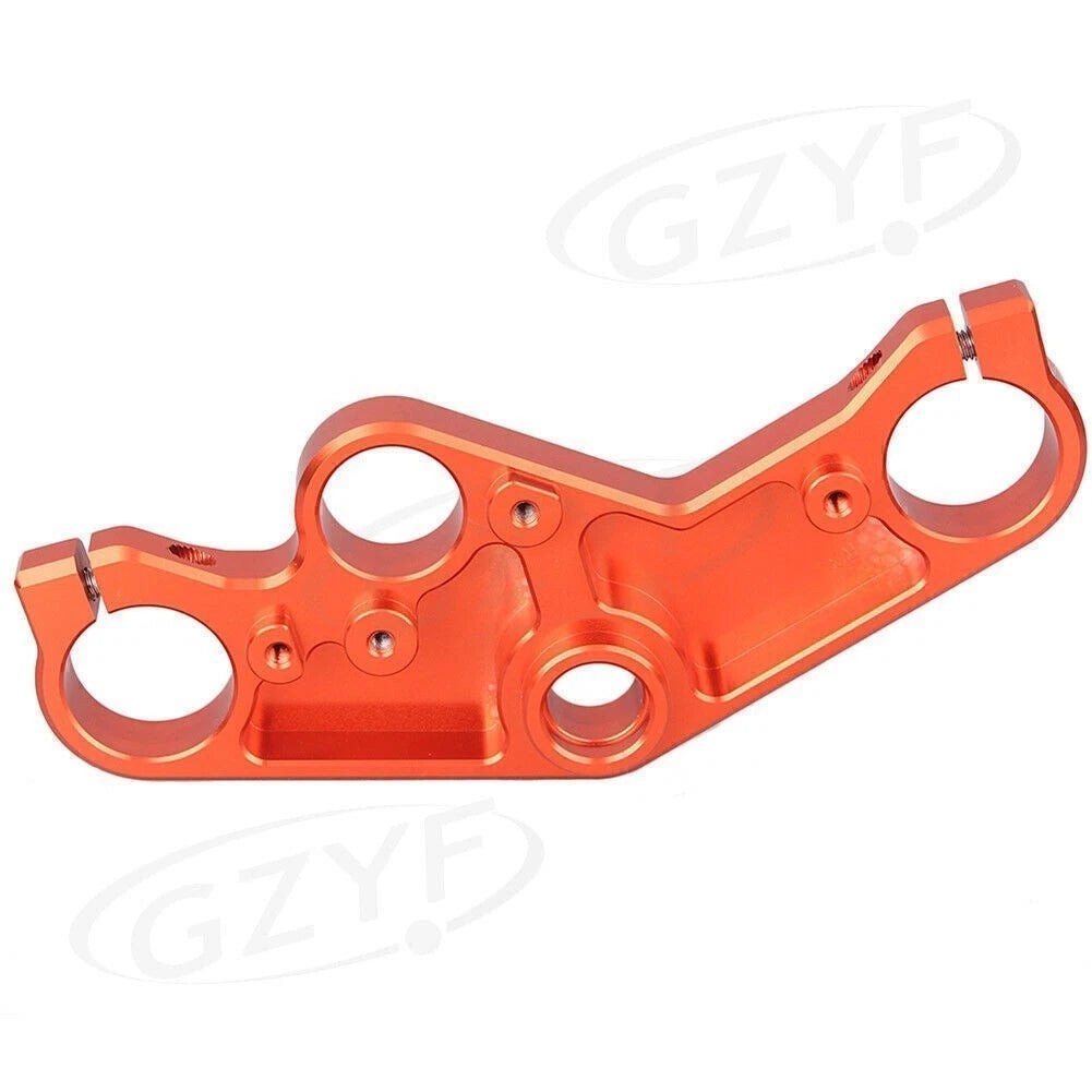 Front Upper Top Clamp for Yamaha YZF R3/R25 (2014–2016) - Lowering, Orange