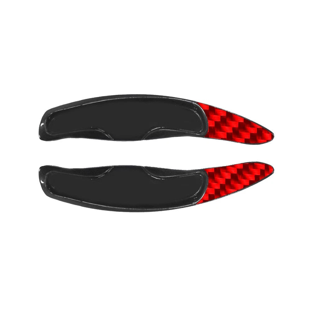 2X Red Steering Wheel Shift Paddle Extension for Porsche Cayenne 911 (2003–2020)