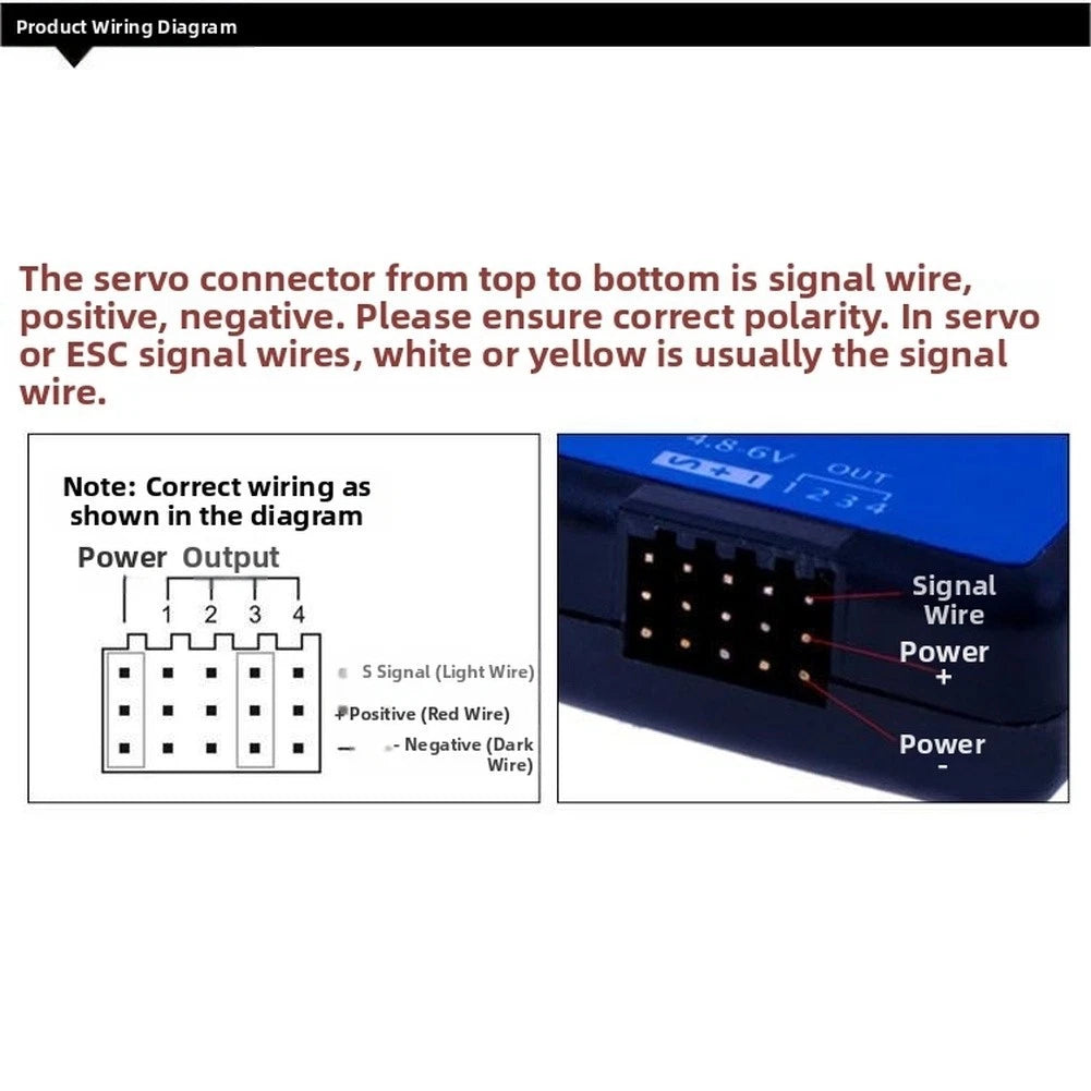ESC signal tester for motor controllers (wide voltage compatibility)