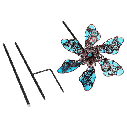 Fluorescent Garden Windmill Spinner for Outdoor Decor (90cm)
