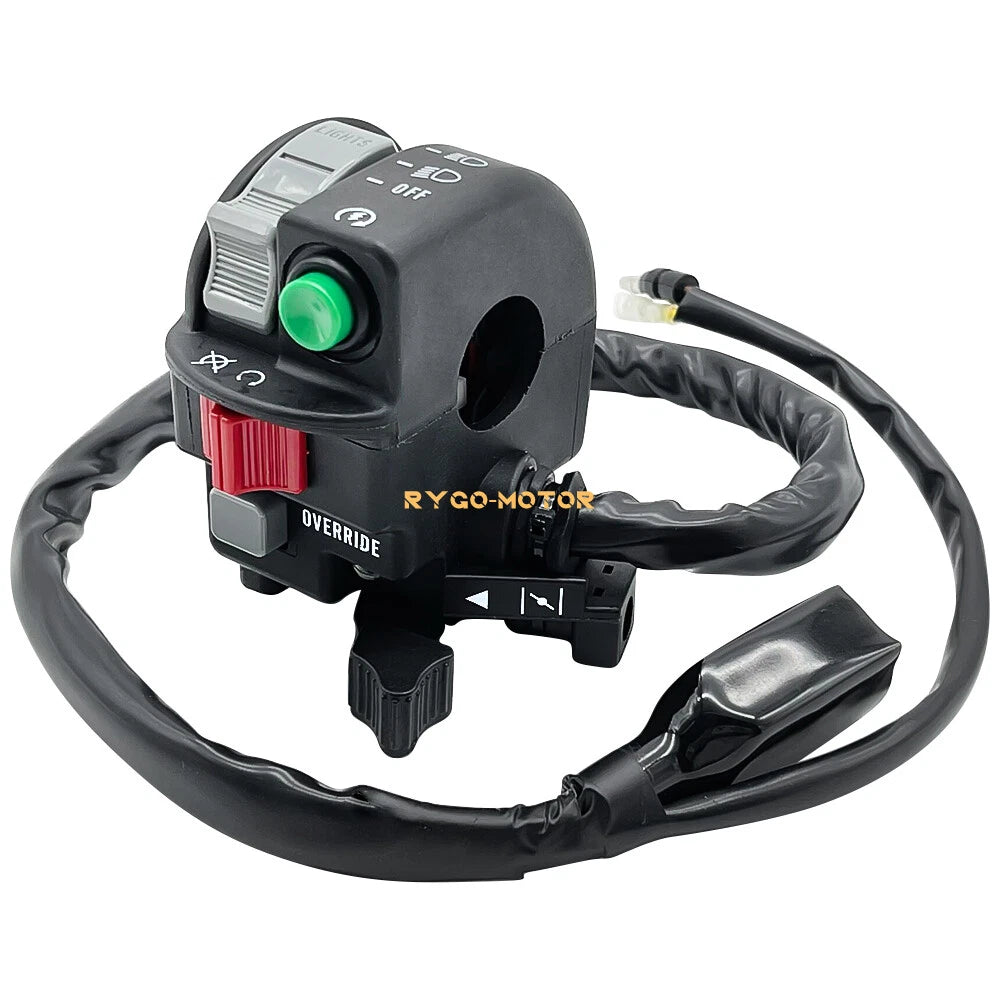 Left Handlebar Switch Start Stop Headlight Override for Kawasaki KFX700 (2004–2009)