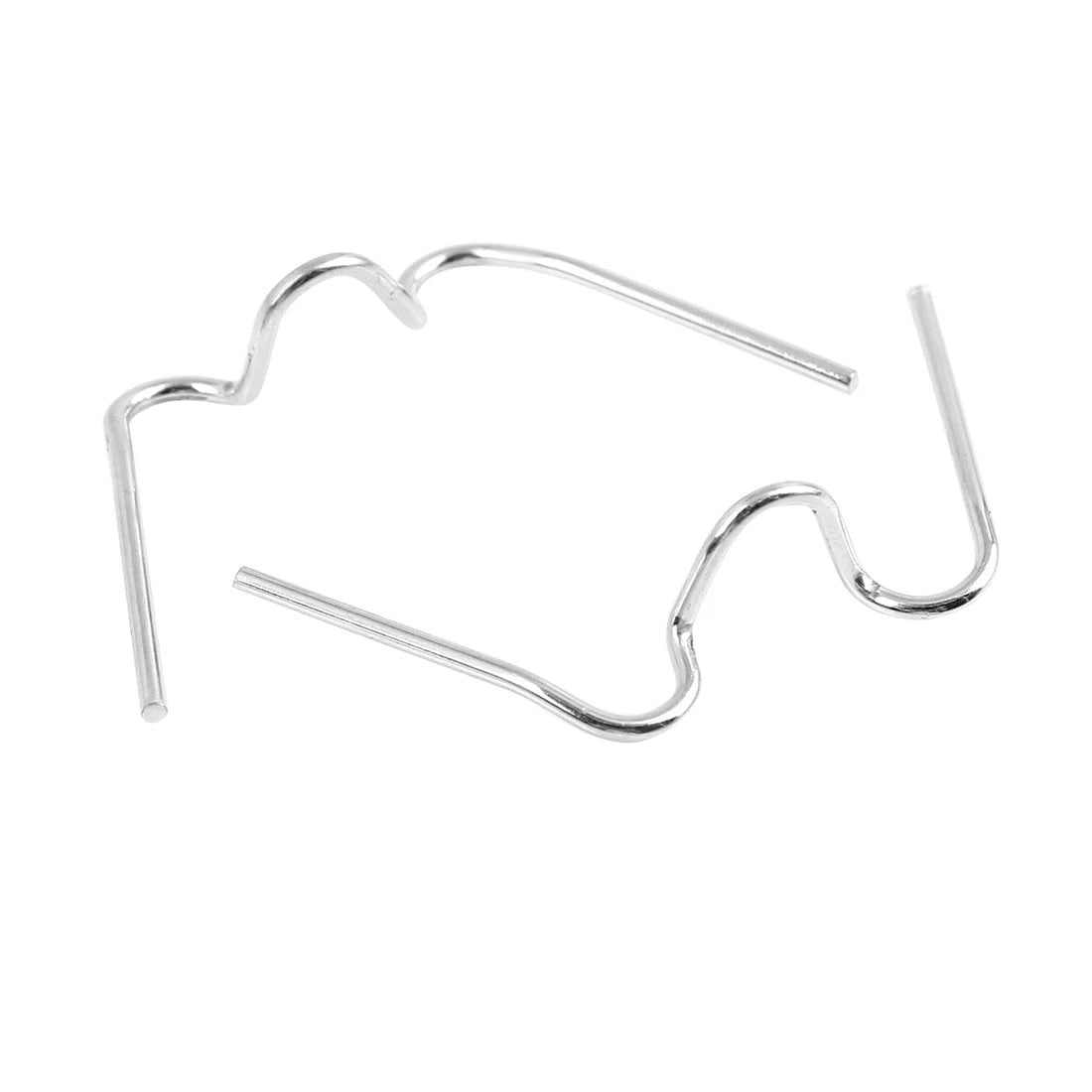 Set of 10 Universal Replacement Motorcycle Fastener Spring Clips for Round Headlight