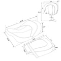 Seat Backrest Pad for Harley Street Glide (2009–2023) Black