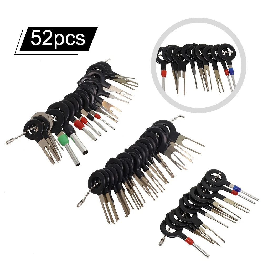 52pcs Removal Tools Set for Car Electrical Wiring Connector Crimp